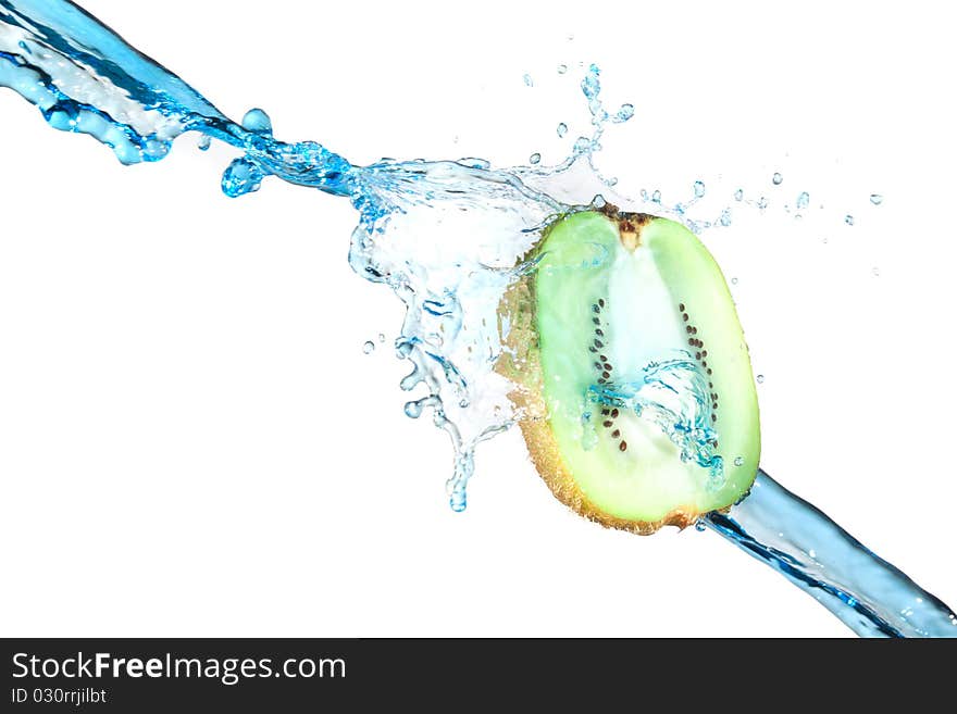 Kiwi water splash