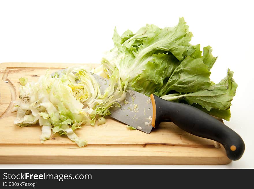 Endives salad cut