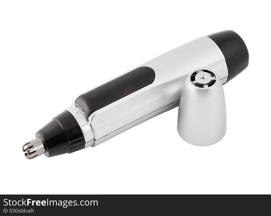 Hair trimmer on a white background