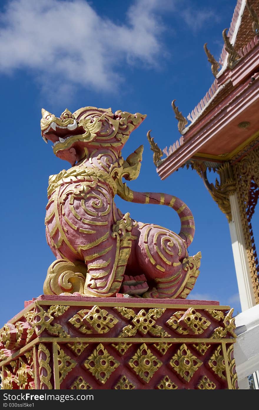 Dragon statue at a temple in Hua Hin, Thailand