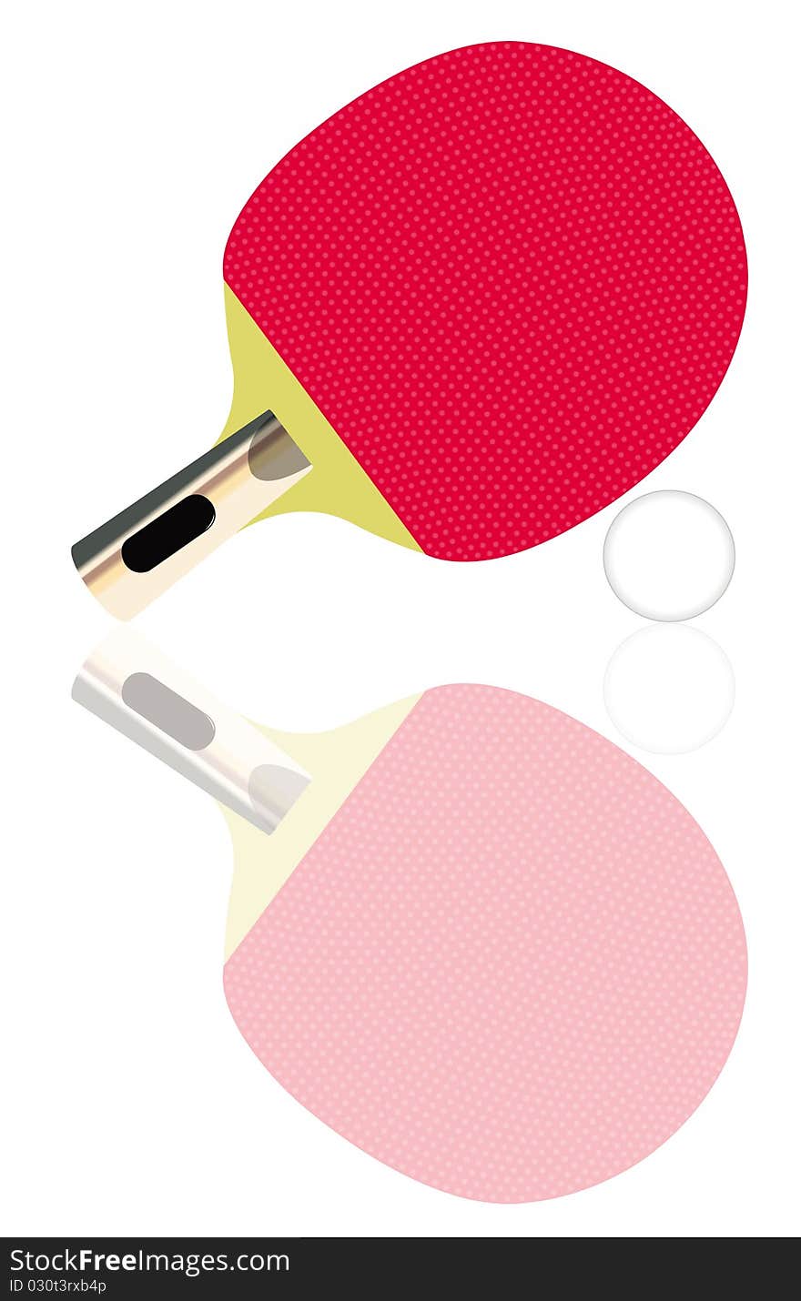 This image represents a ping-pong set drawing