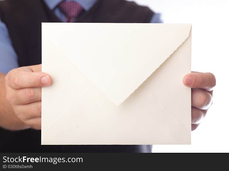 Blank Envelop In A Hand