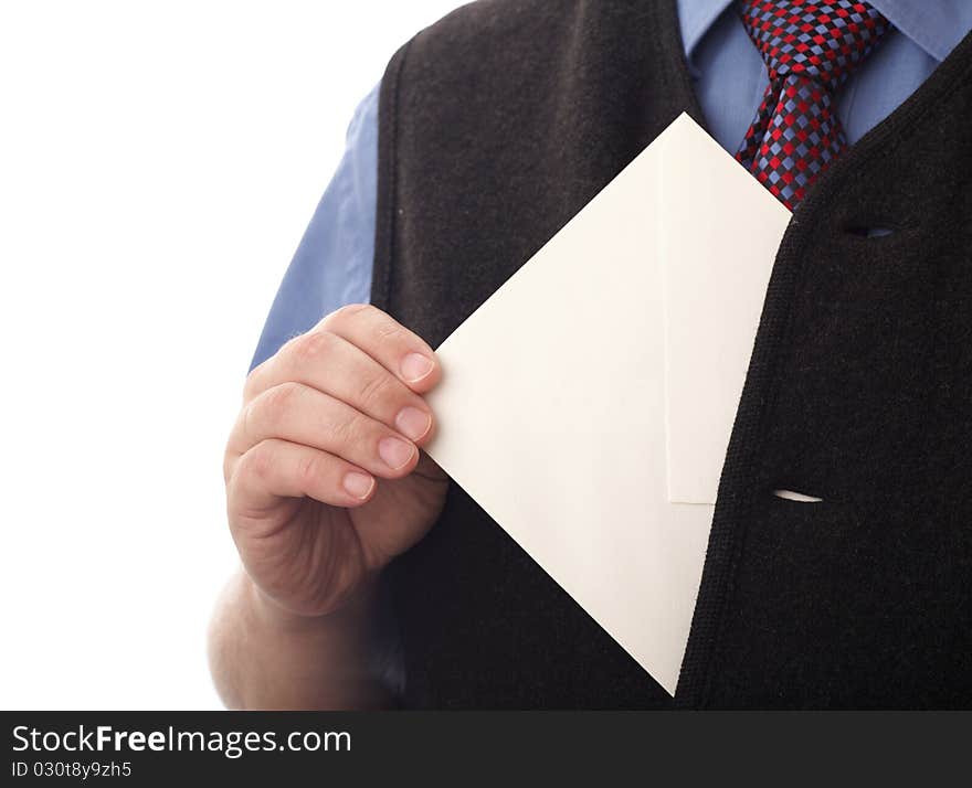 Blank Envelop In A Hand