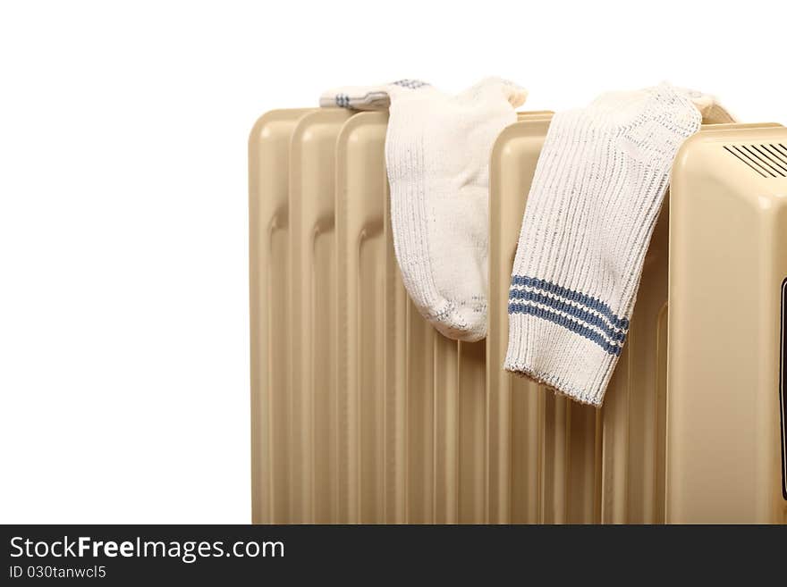 Heatings  drying - isolated on a white background