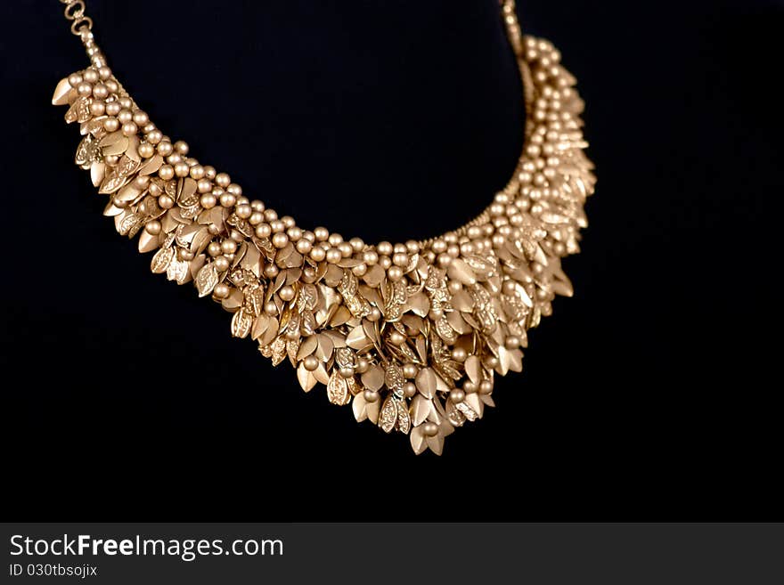 Close-up Of Gold Necklace