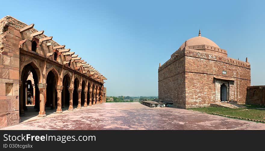 52 pillars Mosque in kannauj, India, a famous city for perfume. 52 pillars Mosque in kannauj, India, a famous city for perfume