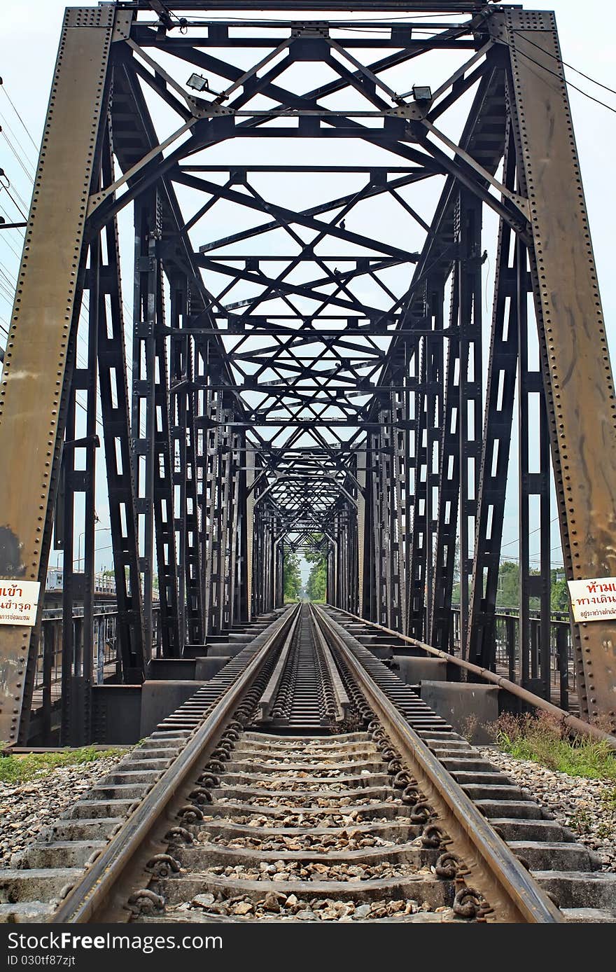 Rail length across the river