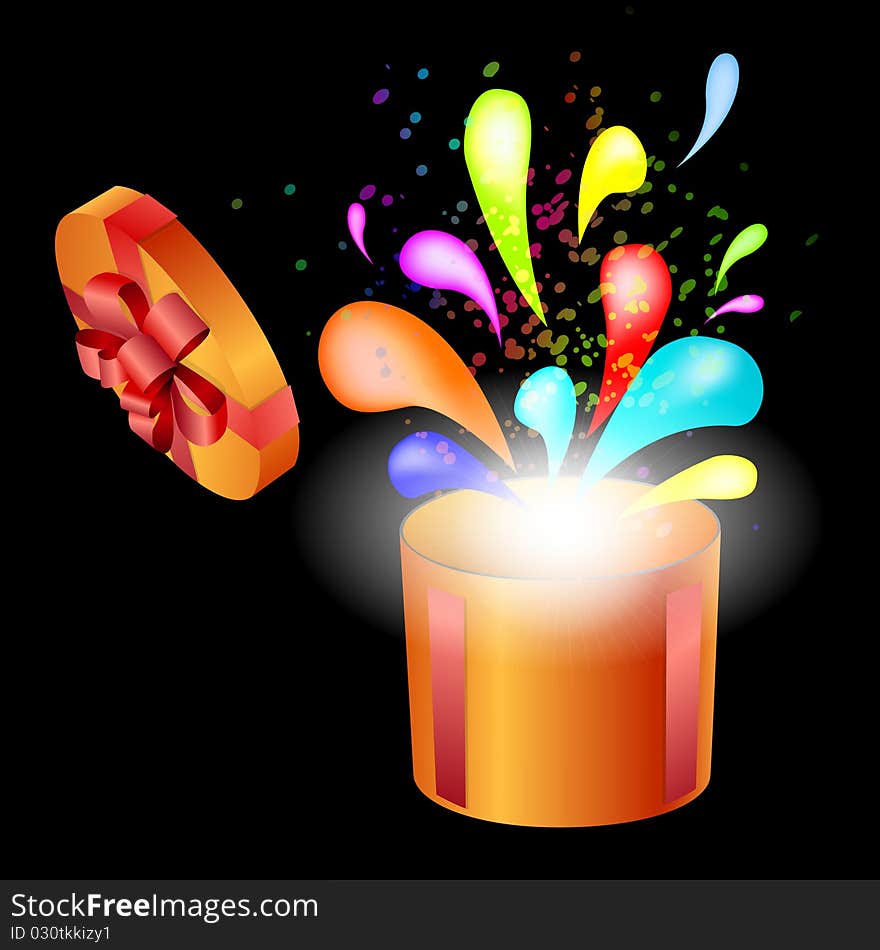 Gift box abstract background. Vector eps10 illustration