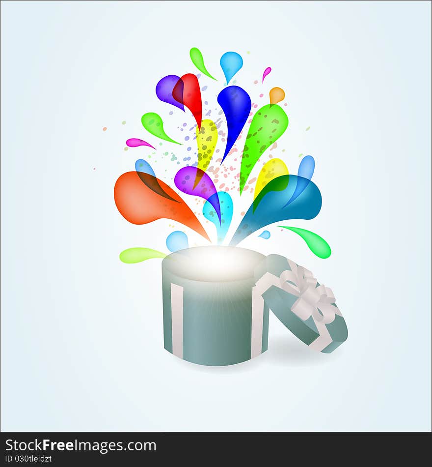 Gift box abstract background. Vector eps10 illustration