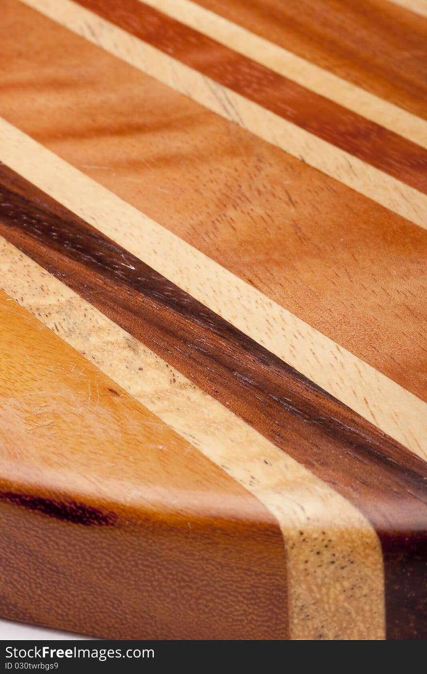 Wood Clad kitchen board for processing food.