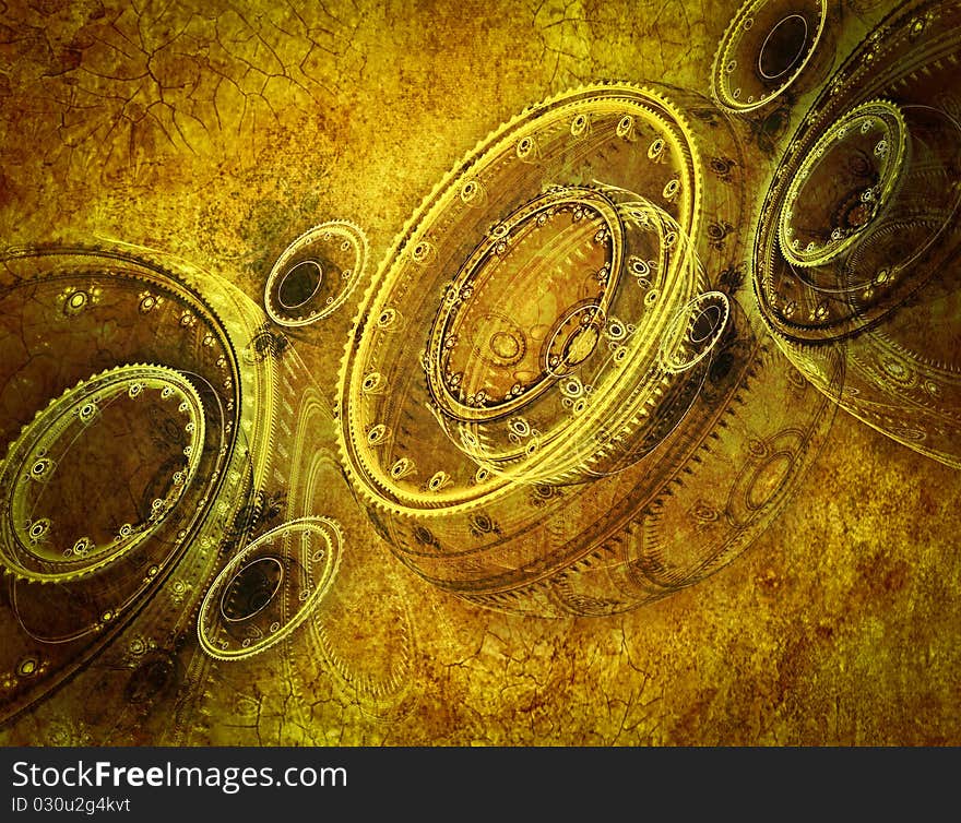 Grungy background - decorative cosmic abstraction