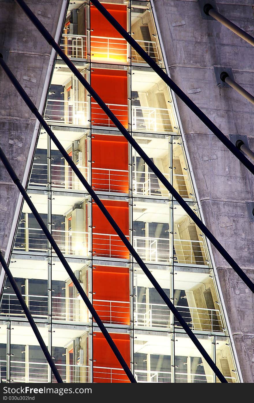 Megyeri bridge detail, night scenes