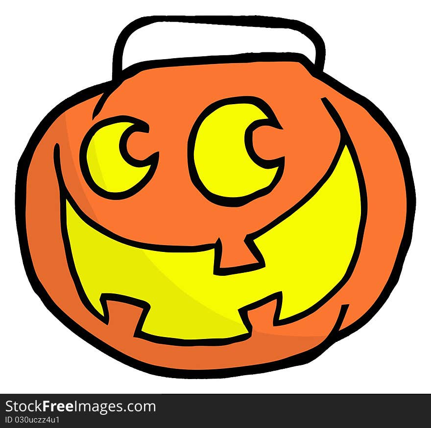 Happy Jack O Lantern Pumpkin