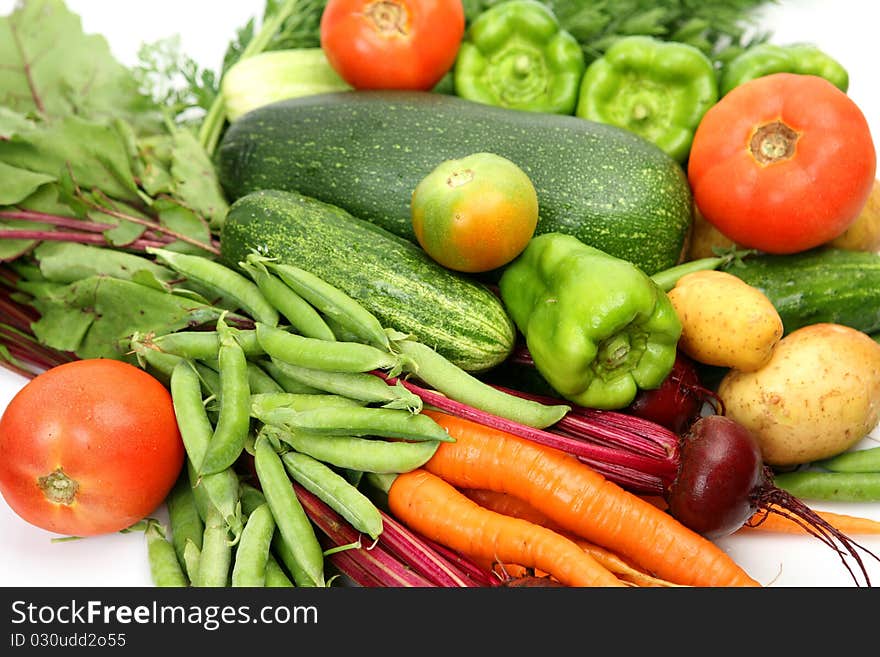 Fresh carrots on a white background. Fresh carrots on a white background