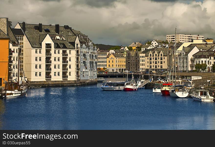 Downtown of Alesund