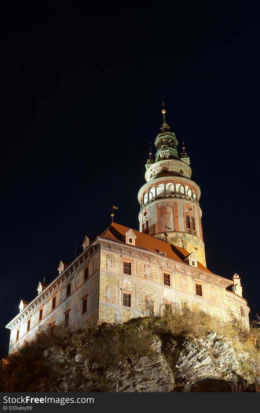 Castle Tower in Cesky Krumlov