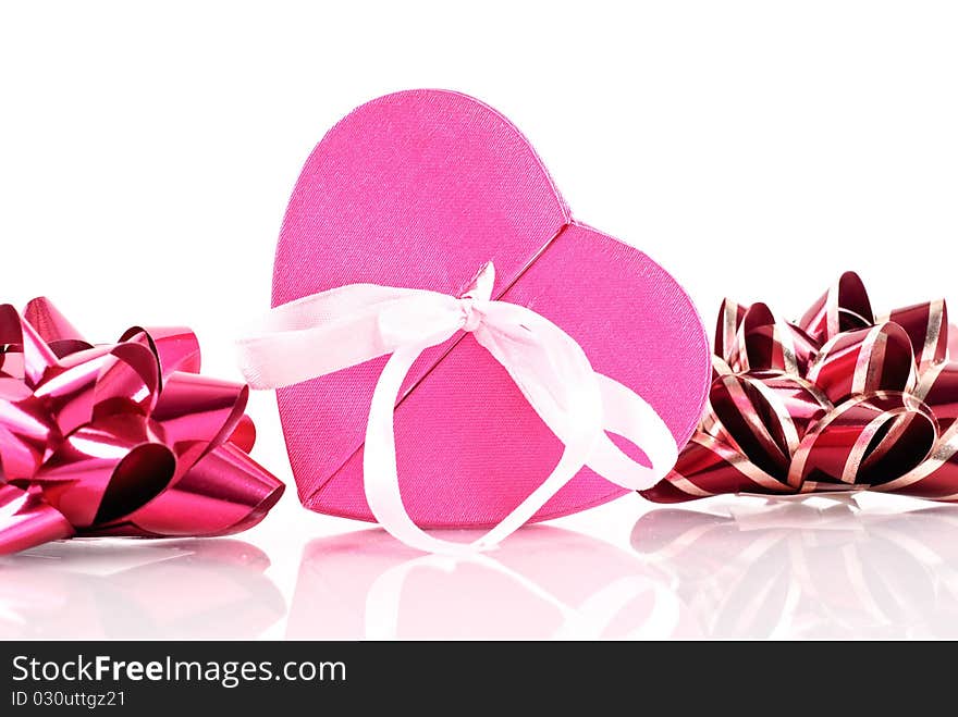 Heart Shaped Gift Box with Bows