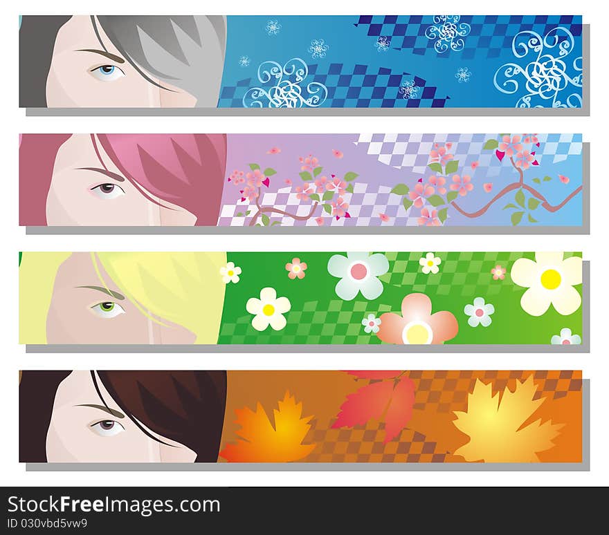 Web Banners For Four Seasons