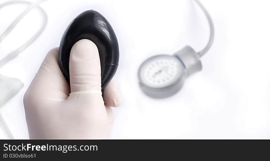 Measurement of an internal blood pressure of the person