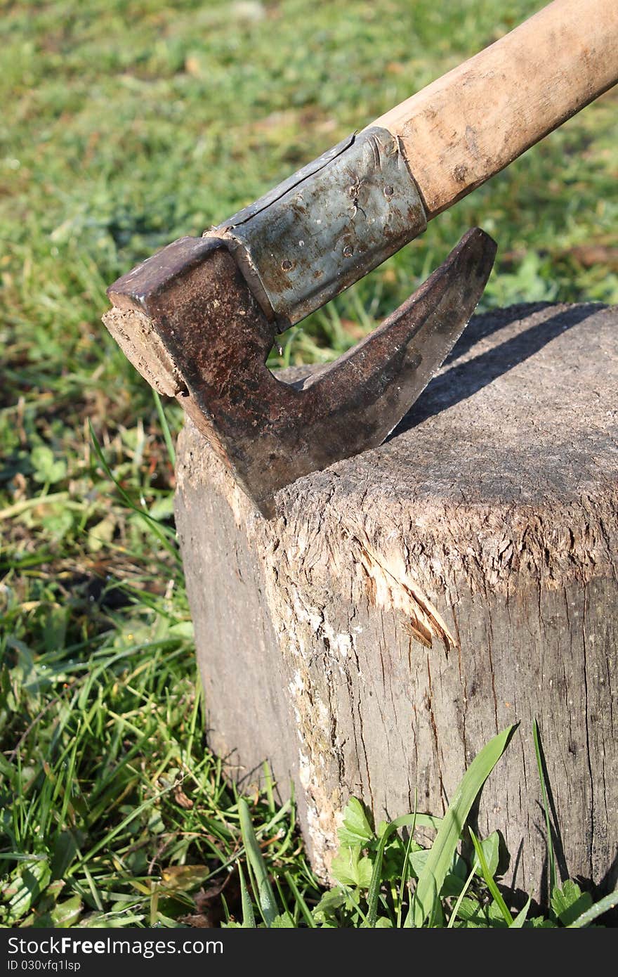 Axe In Stump