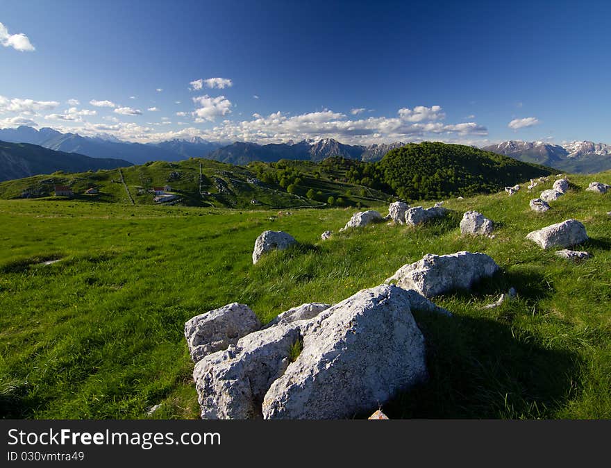 From the top of Monte Pizzoc looking to Dolomiti. From the top of Monte Pizzoc looking to Dolomiti