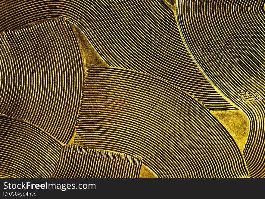 Abstract golden lines