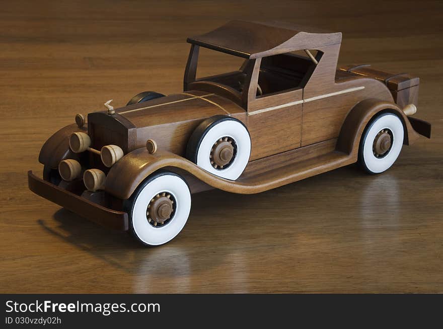 Retro wood car