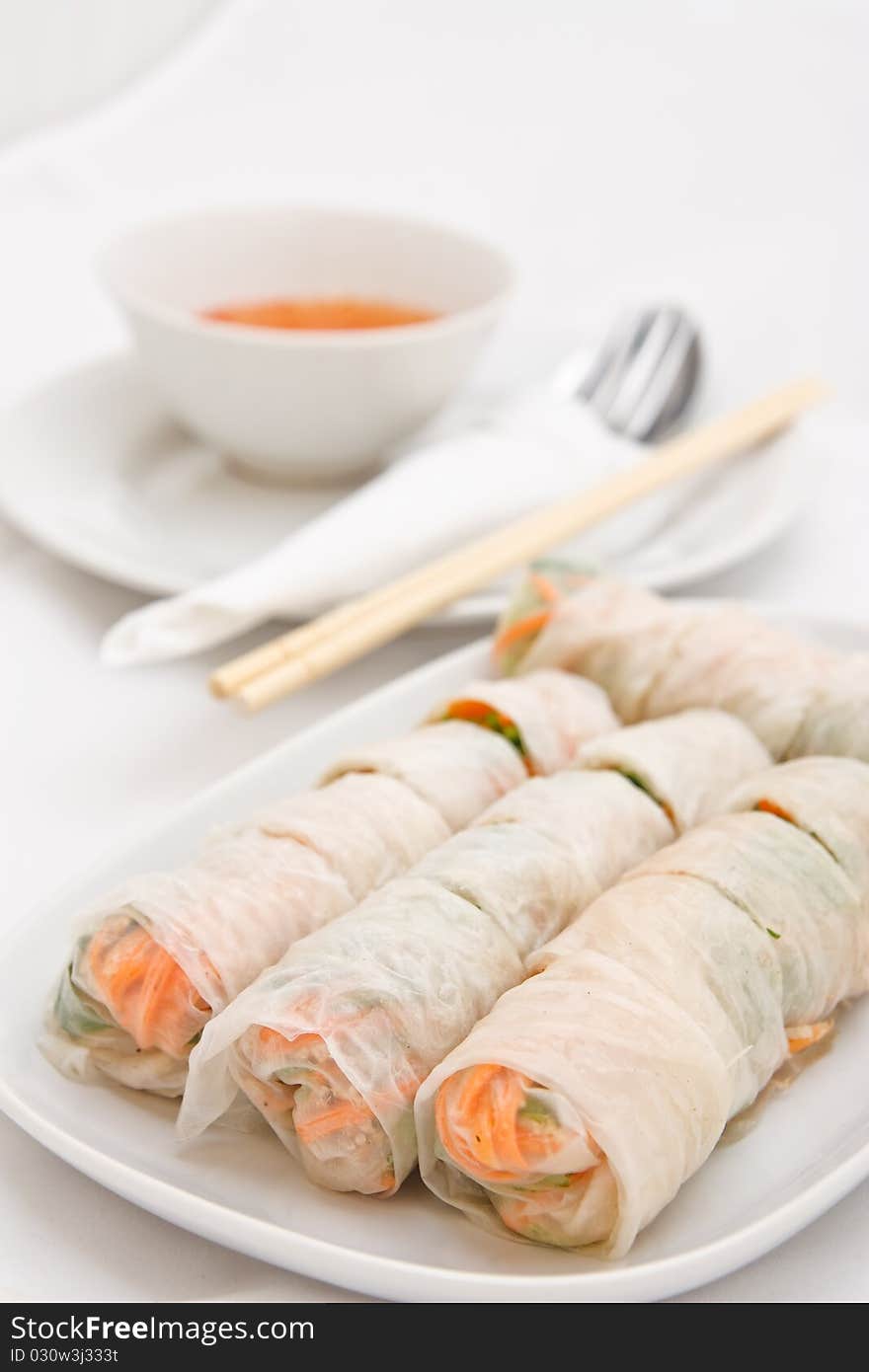 Vegetable Rolls In Vietnamese Style