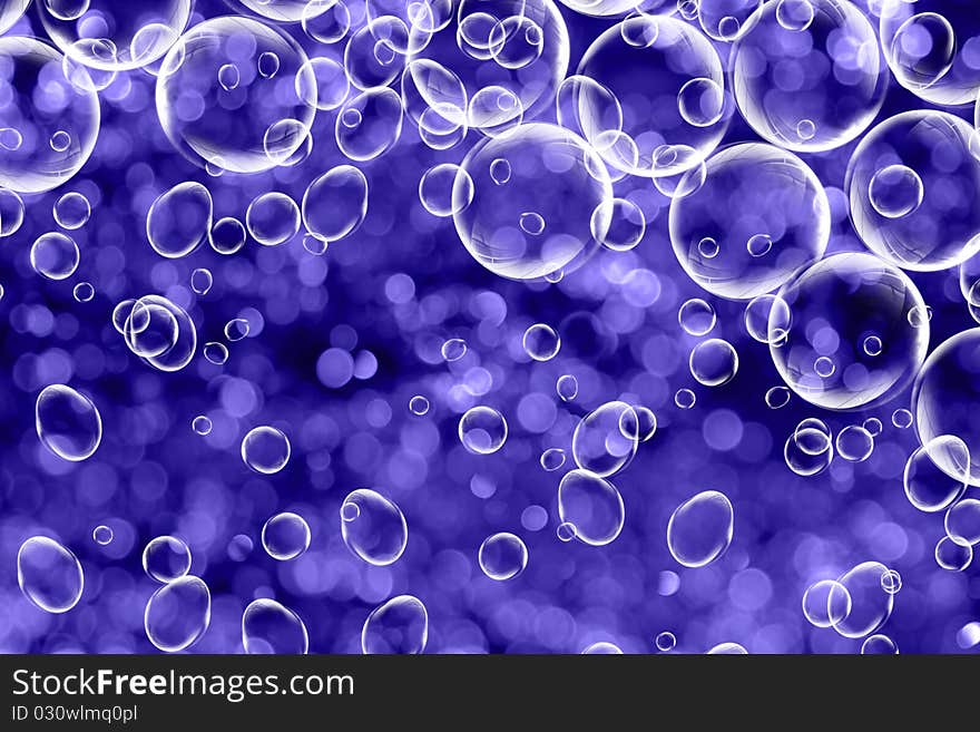 Abstract blue background from bubbles. Abstract blue background from bubbles