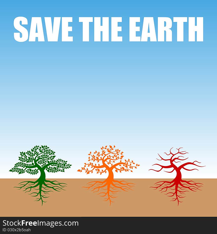 The tree which disappears in global warming. The tree which disappears in global warming