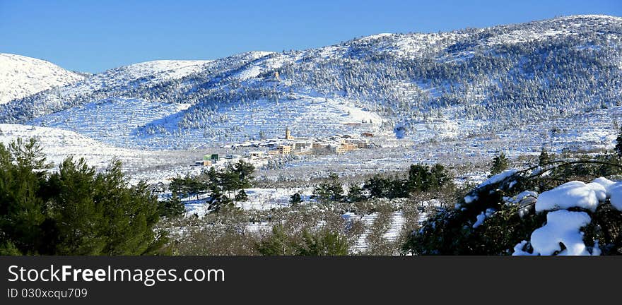 Penaguila Town in the north of Alicante