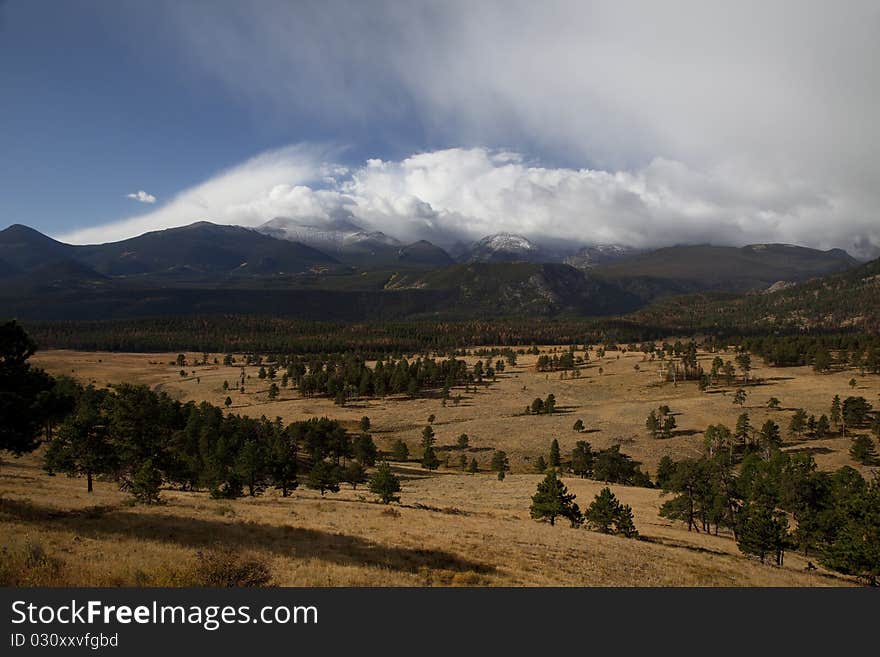 Scenic view in Rocky Mountain National park. Scenic view in Rocky Mountain National park