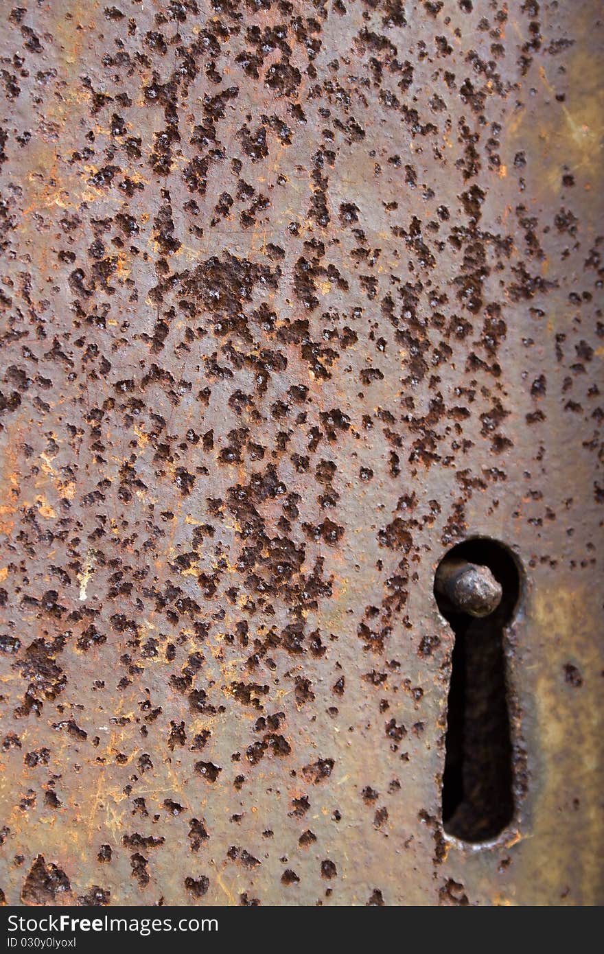 Texture lock rusted of the gate. Texture lock rusted of the gate