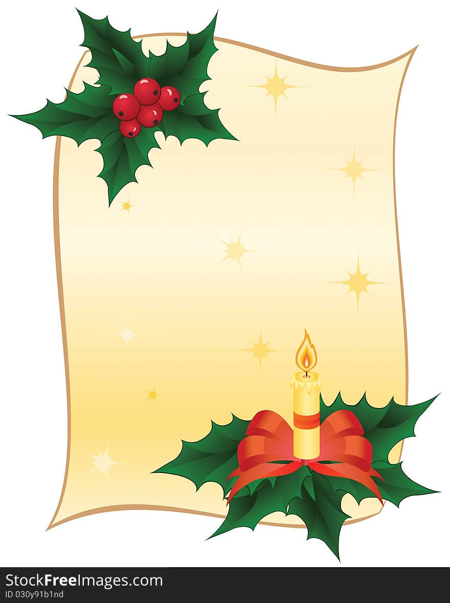 Christmas card background, illustration