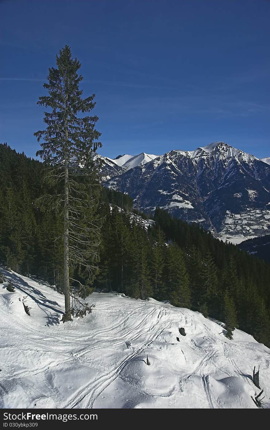 Beautiful vista in austrian alps