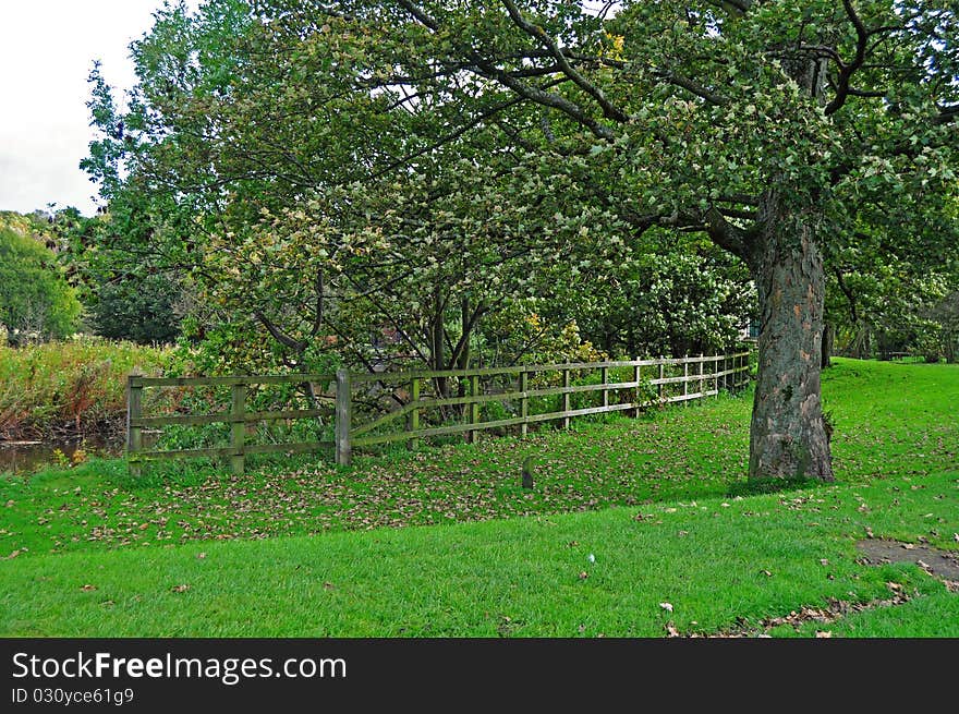 A typical colourful British country scene. A typical colourful British country scene