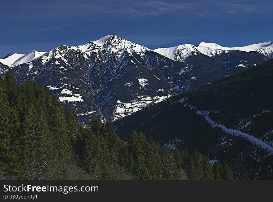 Breathtaking panorama in austrian alps. Breathtaking panorama in austrian alps