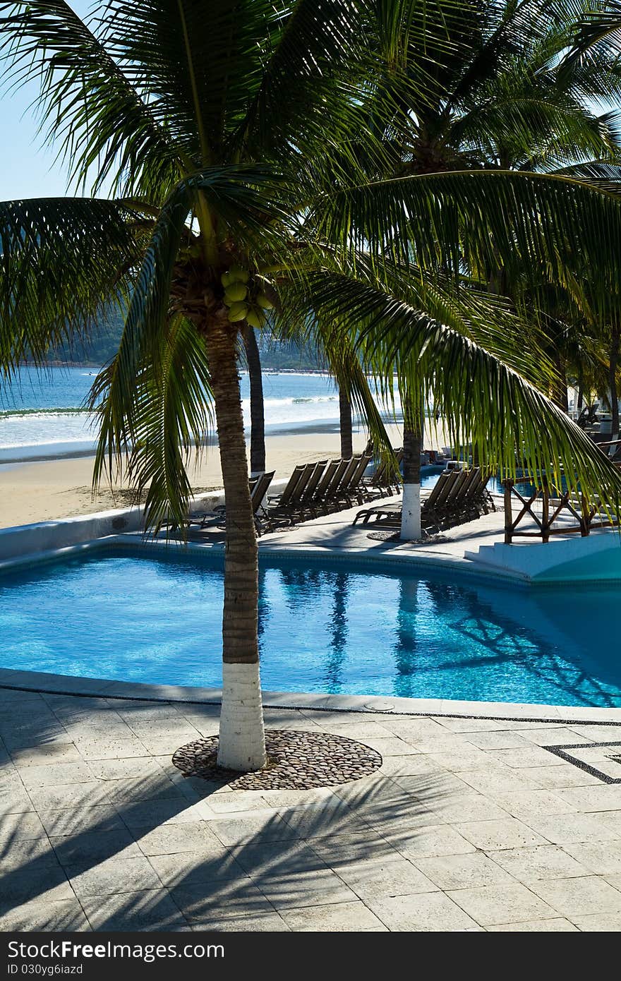 Quiet Seaside Resort along the coast of Mexico