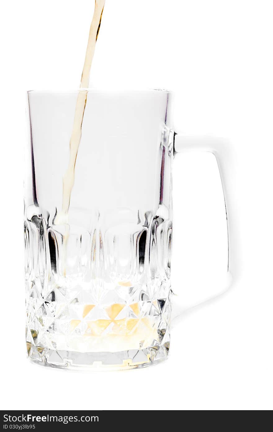 Beer mug isolated on white