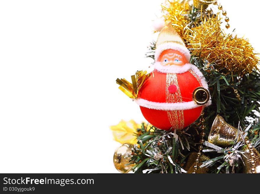 Christmas tree on white background