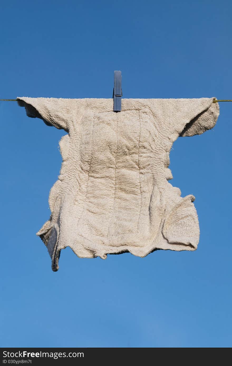 Diaper On A Clothes Line