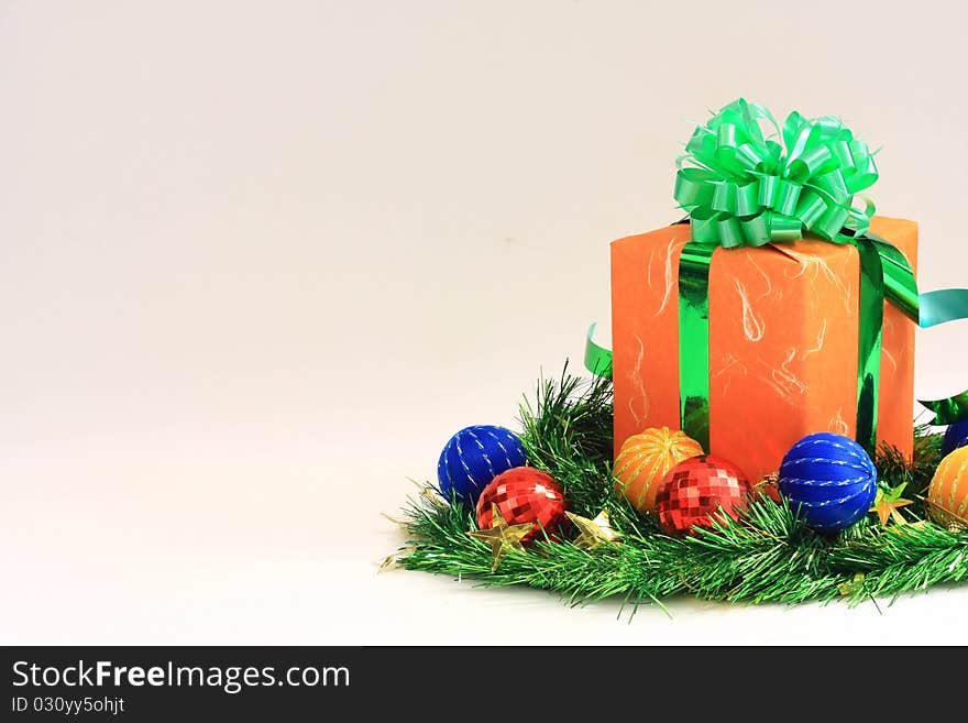 gift on the white background