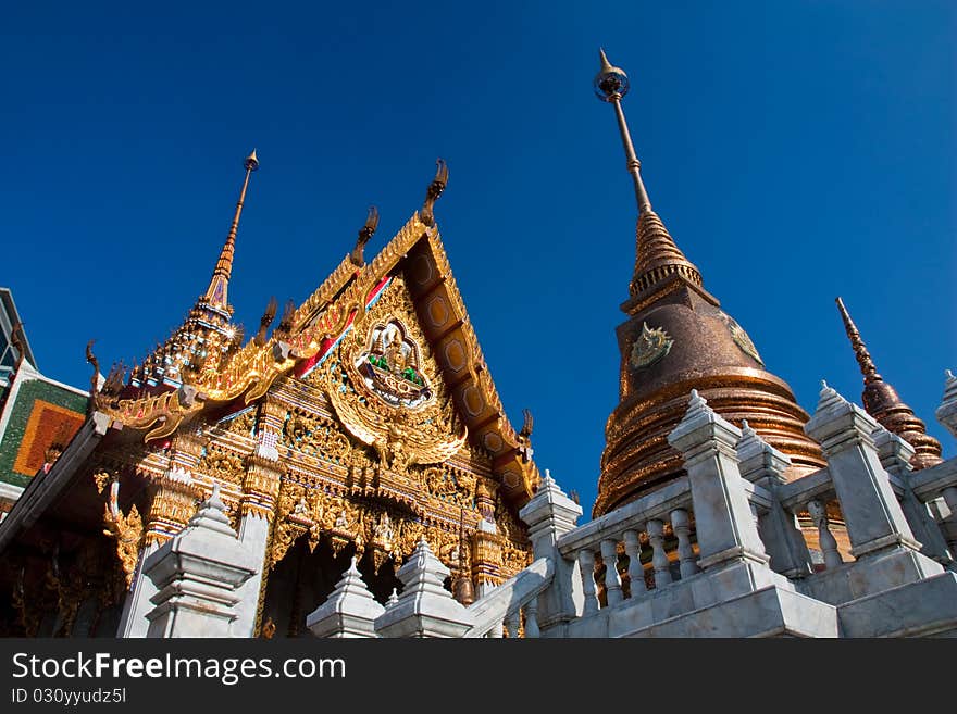 Buddha temple in Bangkok Thailand