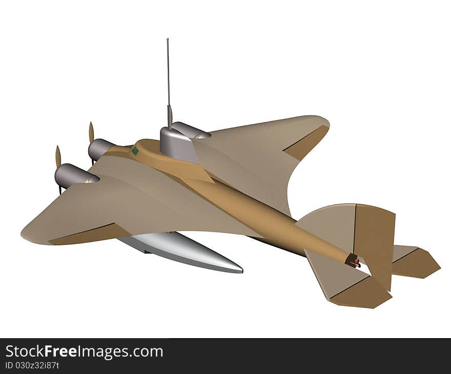 Reconstruction of plain-submarine exterior and interior developed by B.Ushakov. Reconstruction of plain-submarine exterior and interior developed by B.Ushakov.