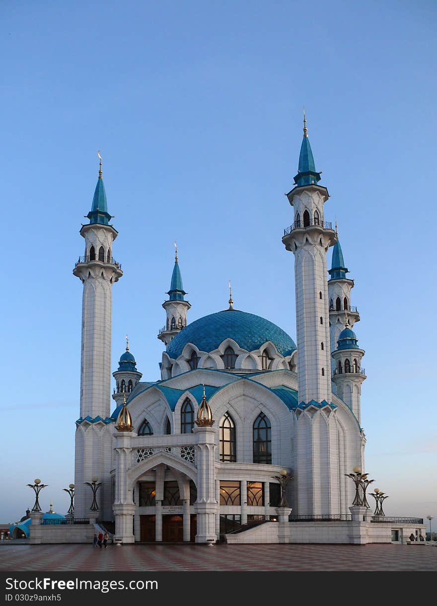 Mosque Kul Sharif In Kazan Kremlin