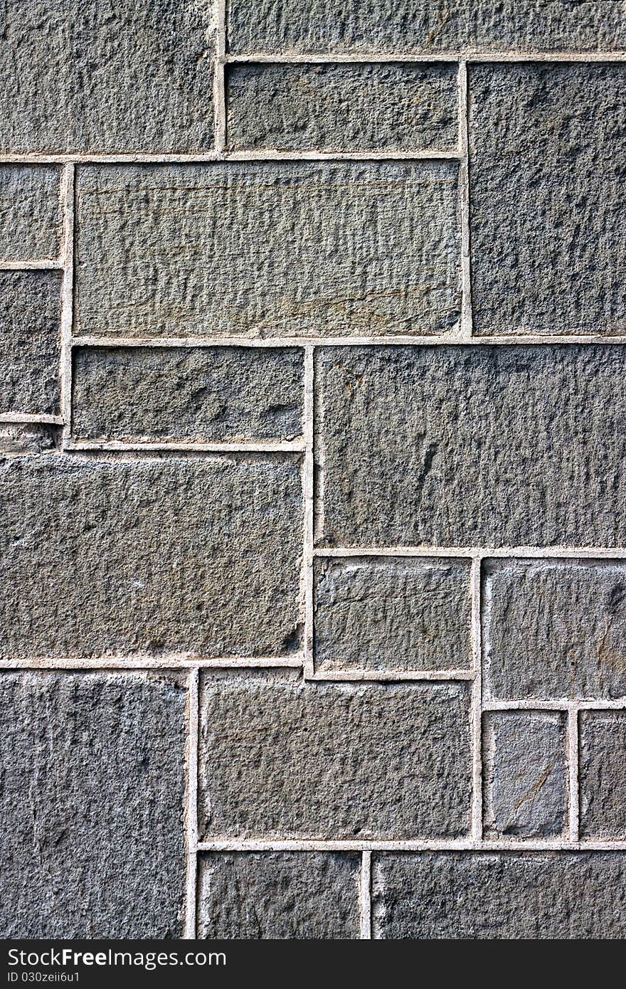 Old Wall of Uneven Stone Blocks - Background/Texture