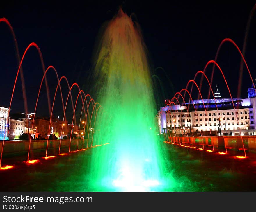 Color Fountains In Kazan