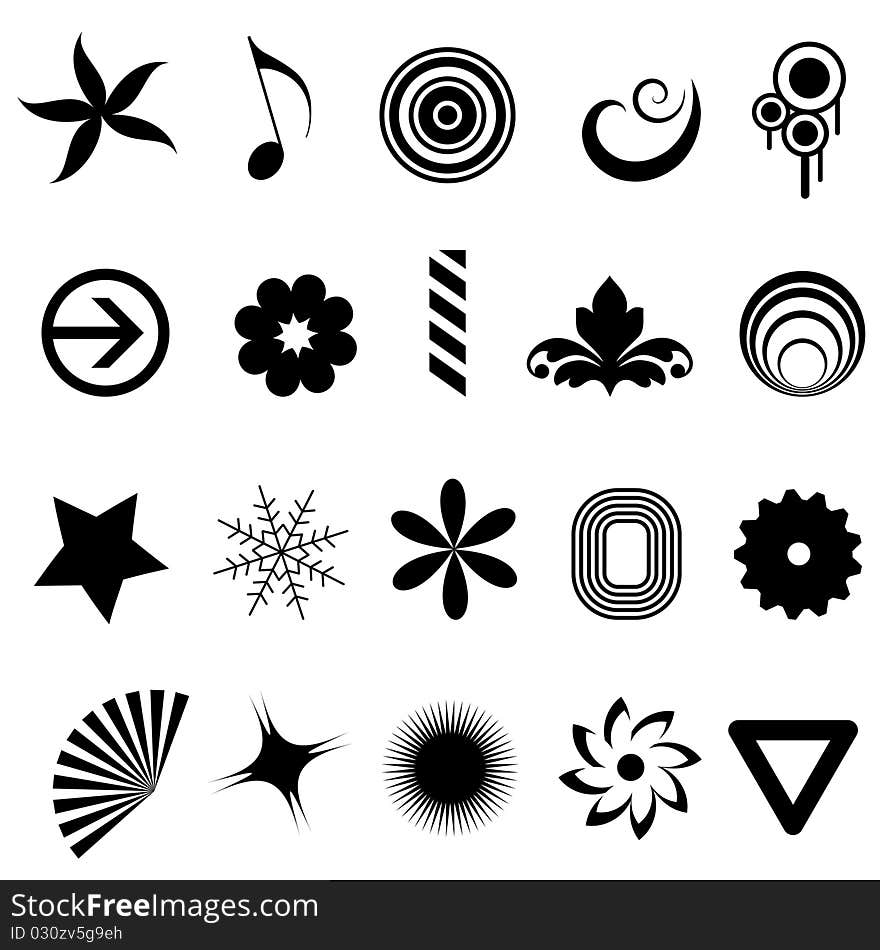 vector set of design elements vector