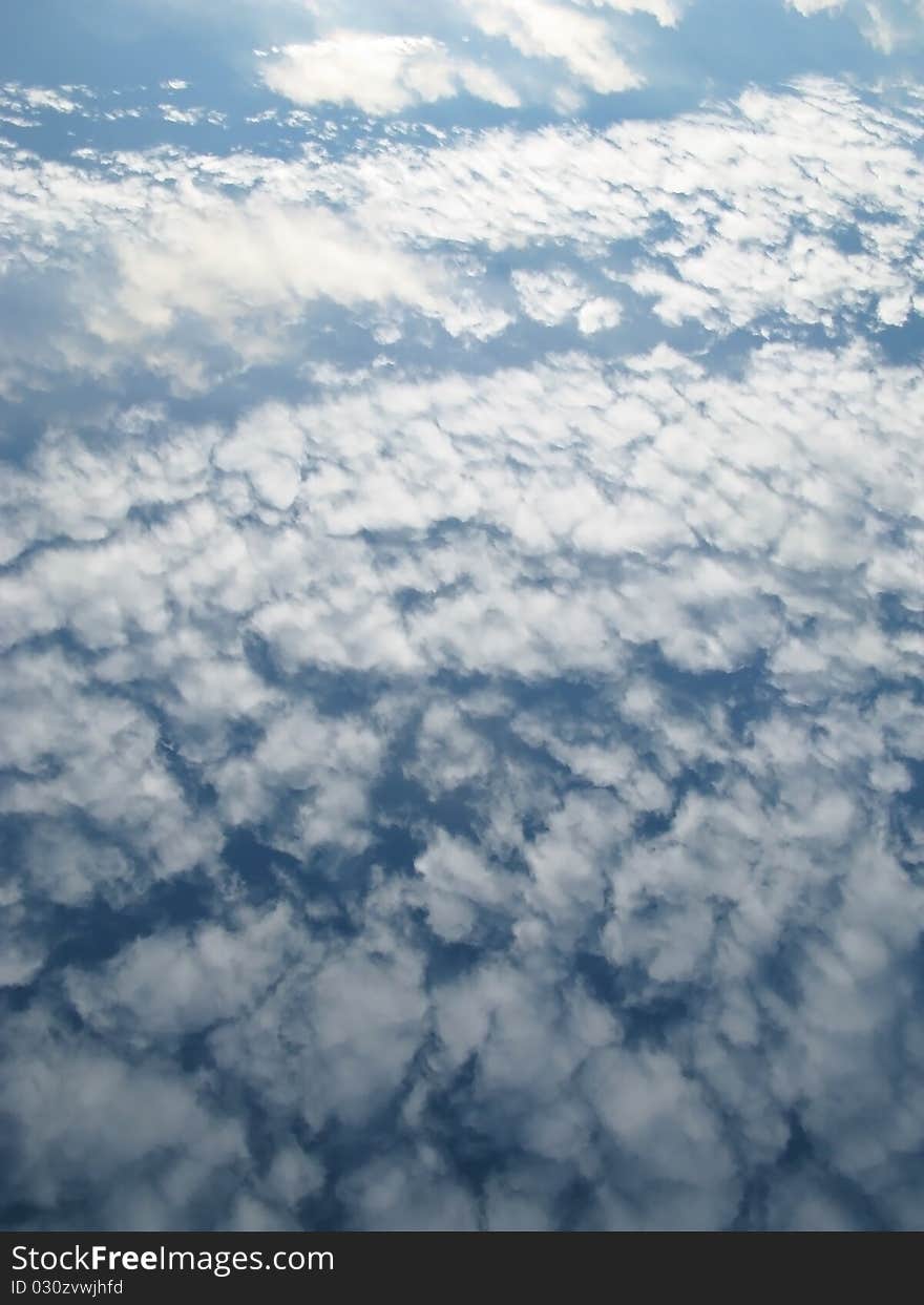 Wonderful blue sky with  white clouds. Wonderful blue sky with  white clouds