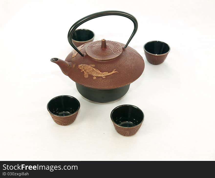 Cast iron teapots